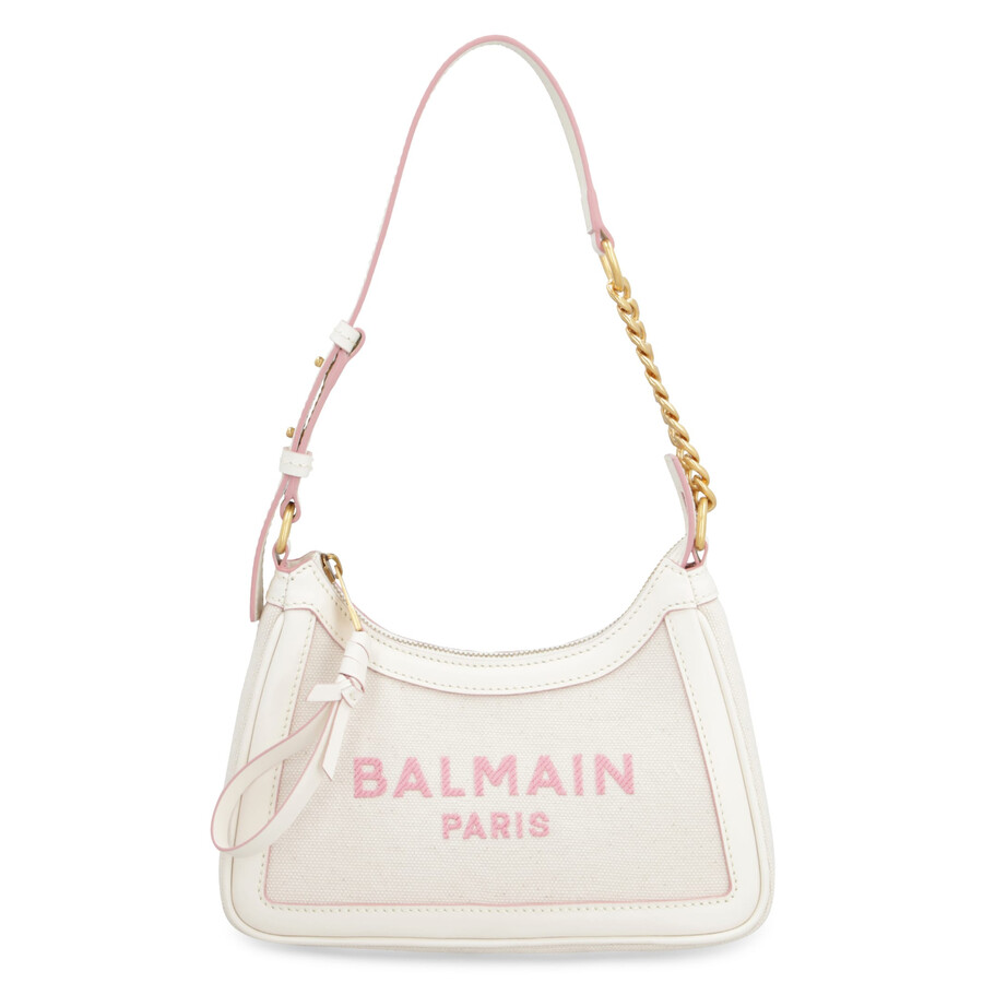 Balmain B-army Hobo Bag In Neutral