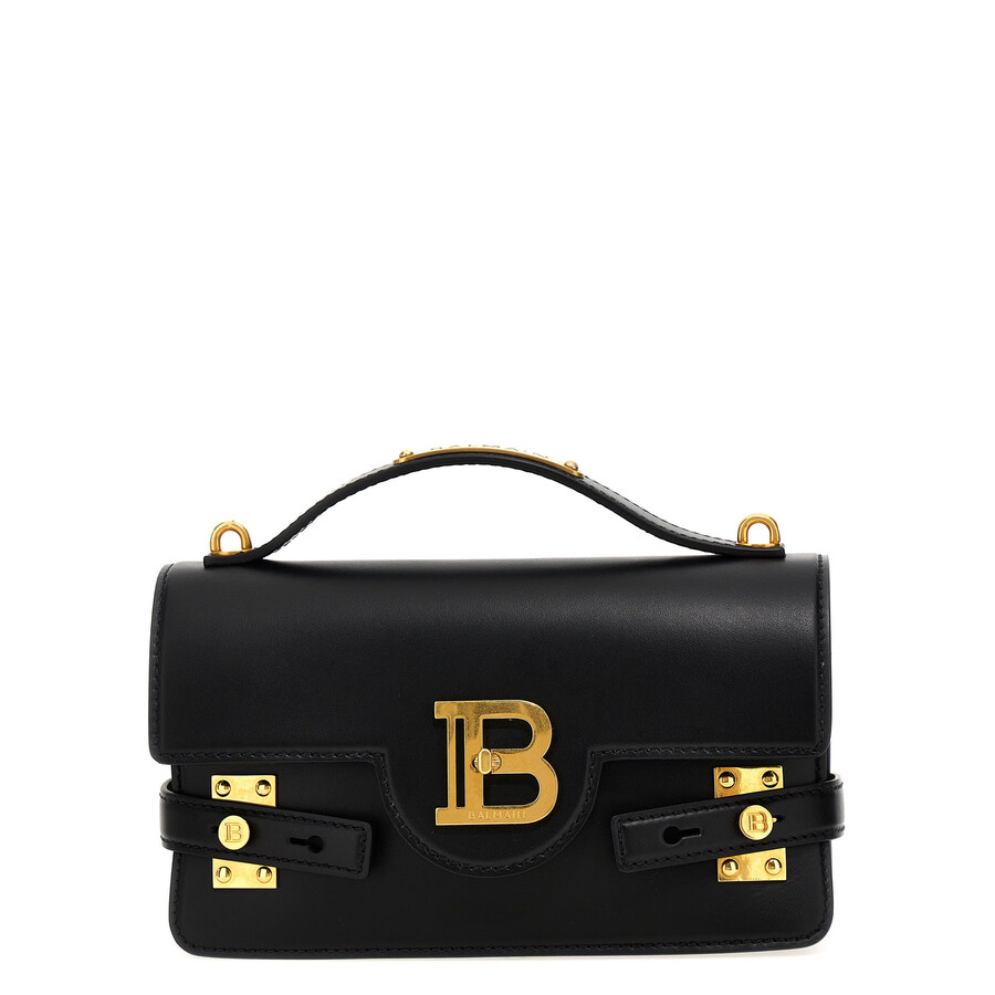 Balmain B-buzz 24 Handbag In Black