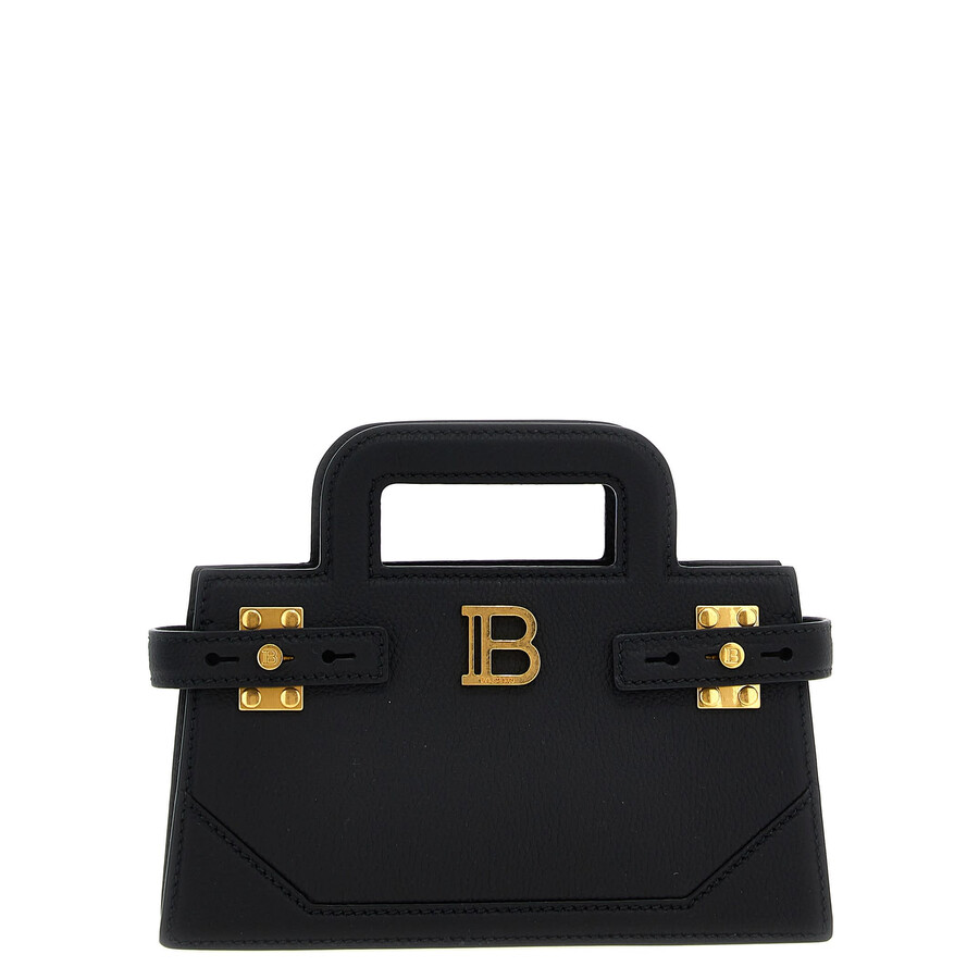 Balmain B-buzz Small Handbag In Black