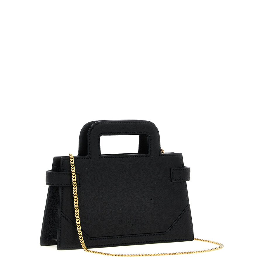 Balmain B-buzz Small Handbag In Black