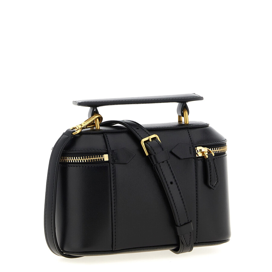 Balmain B-buzz Vanity Handbag In Black