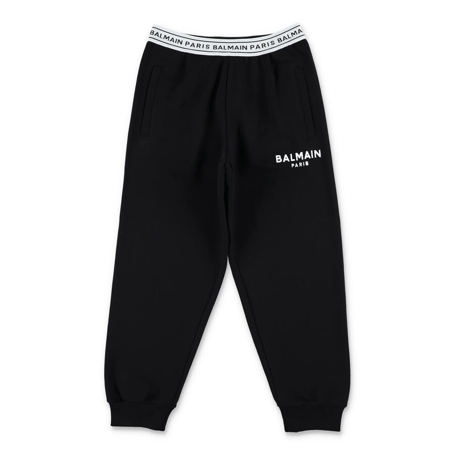 Balmain Boys Multicolor Ribbed Cuff Track Pants