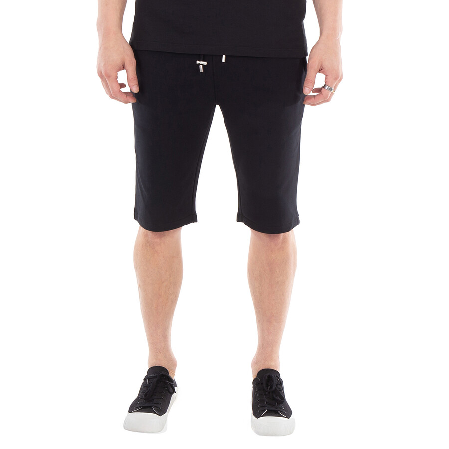 Cotton Shorts With Flocked Balmain Paris Logo