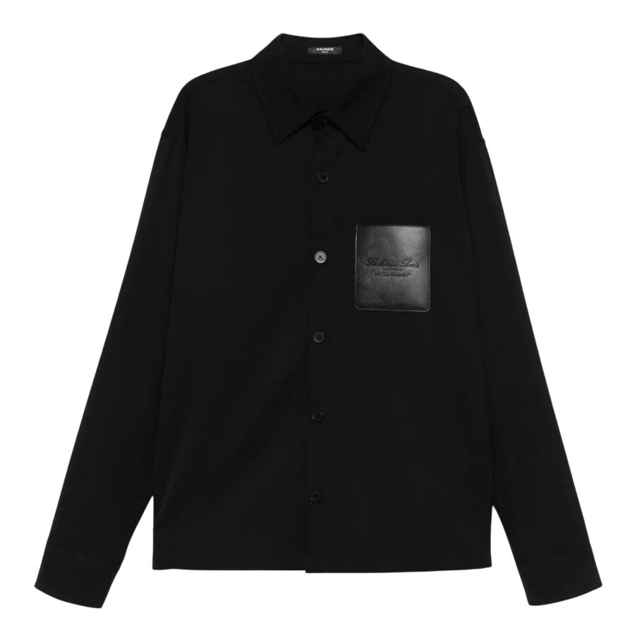 Couture Label Wool Overshirt