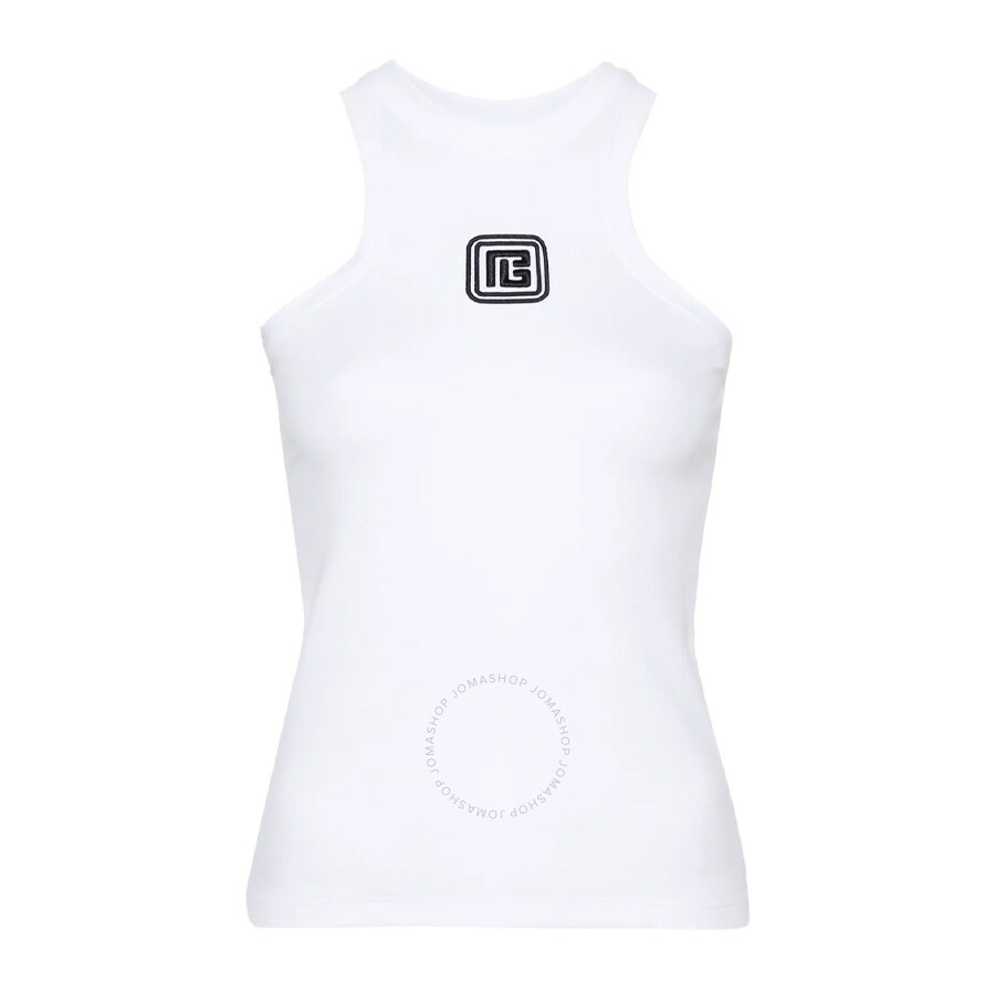 BALMAIN BALMAIN CREW NECK STRAIGHT HEM TANK TOP