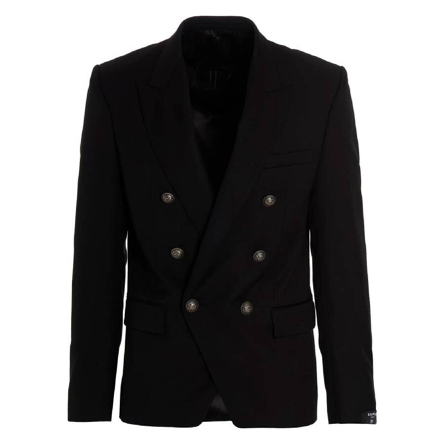 Double Breasted Tailored Wool Jacket