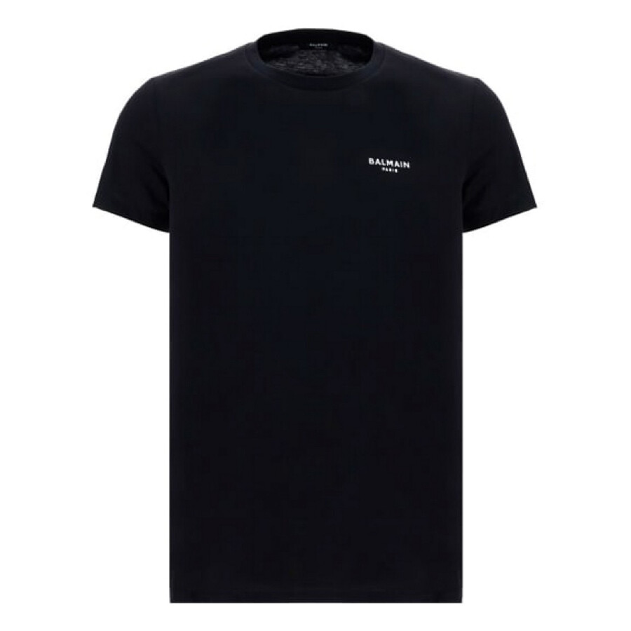 Flock Logo Cotton T Shirt