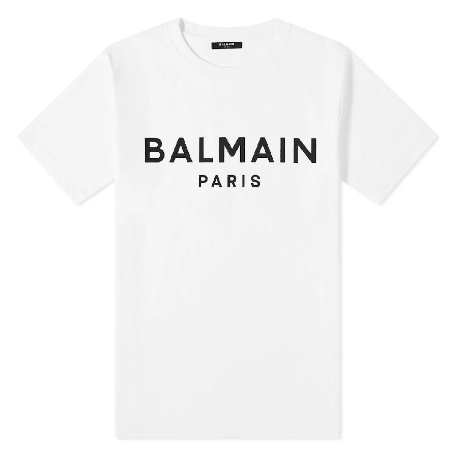 Flock Logo Cotton T Shirt