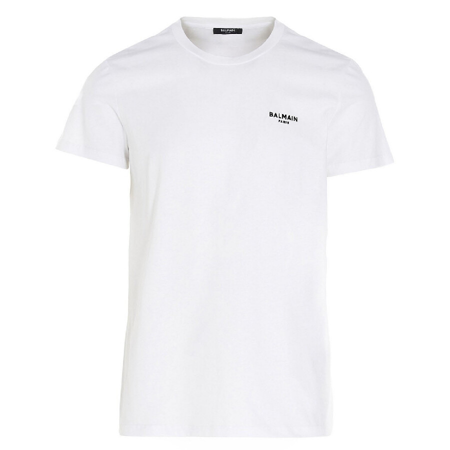 Flock Logo Print T Shirt
