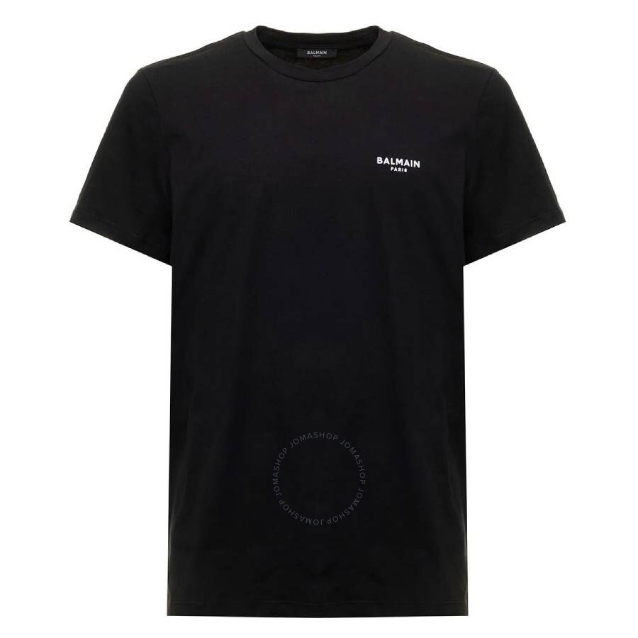 Balmain Black Cotton T-shirt
