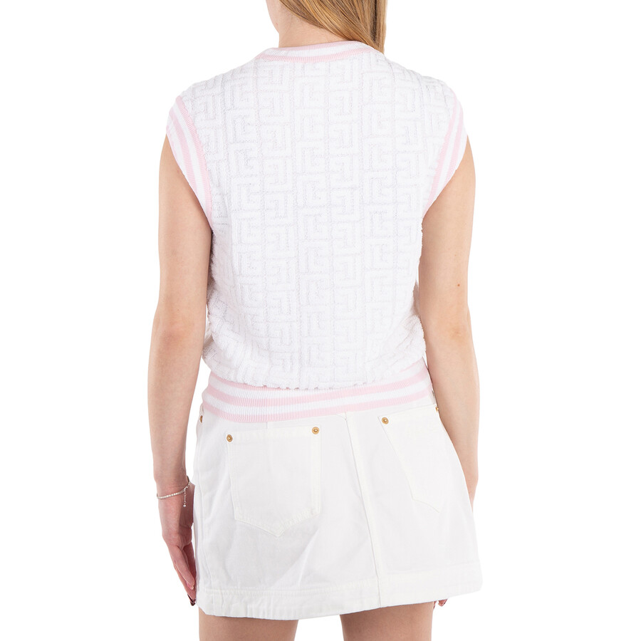 Intarsia-Knit Logo Sleeveless Vest