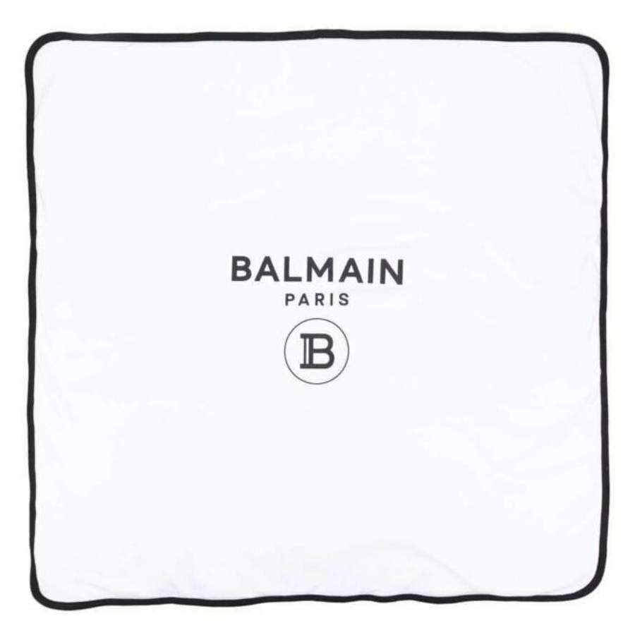 Balmain Kids B Logo Embroidered Blanket In Multi