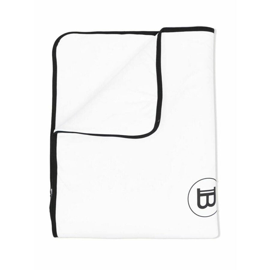 Balmain Kids B Logo Embroidered Blanket In Multi