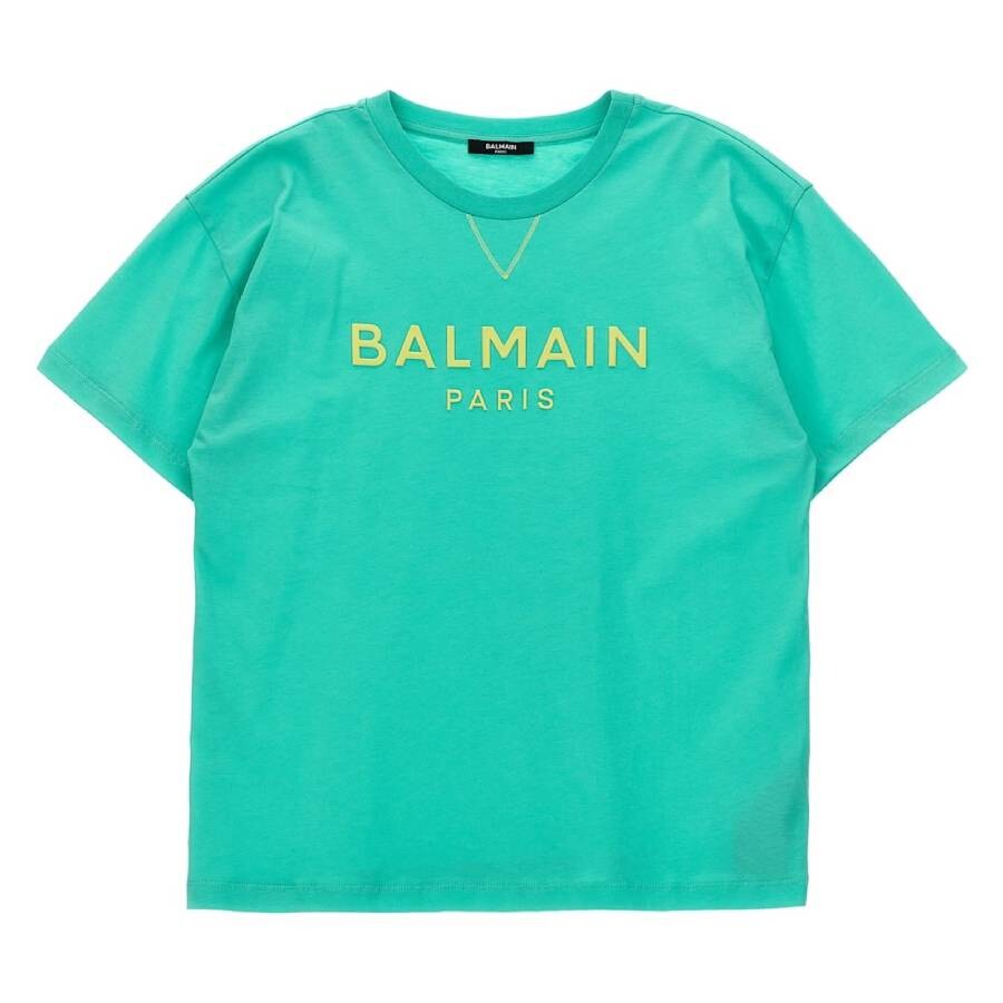 Kids Contrast Logo Short-Sleeve T-Shirt