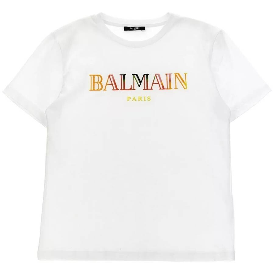 Kids Contrast Logo Short-Sleeve T-Shirt