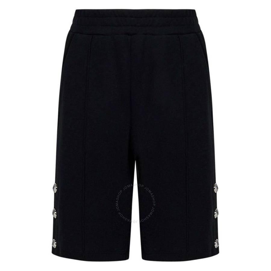 Kids Embellished Button Jersey Shorts