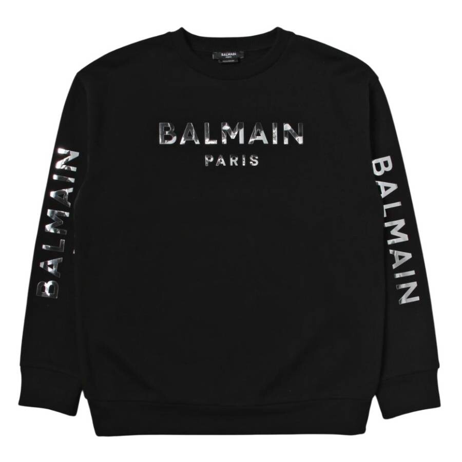 Kids Logo Printed Crewneck Sweatshirt
