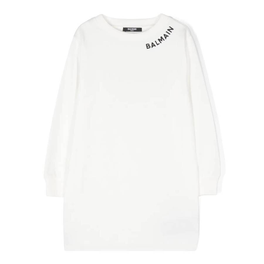 Kids Long-Sleeve Logo Sweatshirt Dress