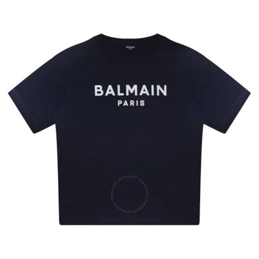 Kids Paris Logo Print T-Shirt
