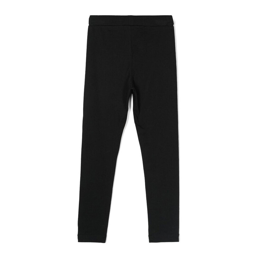 Balmain Kids Stretch-jersey Skinny Pants In Black