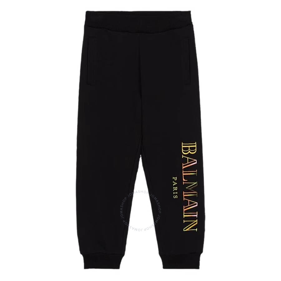Kids Vertical Logo Embroidered Joggers