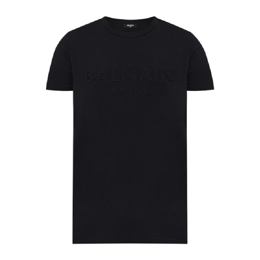 Logo Embossed Cotton T Shirt