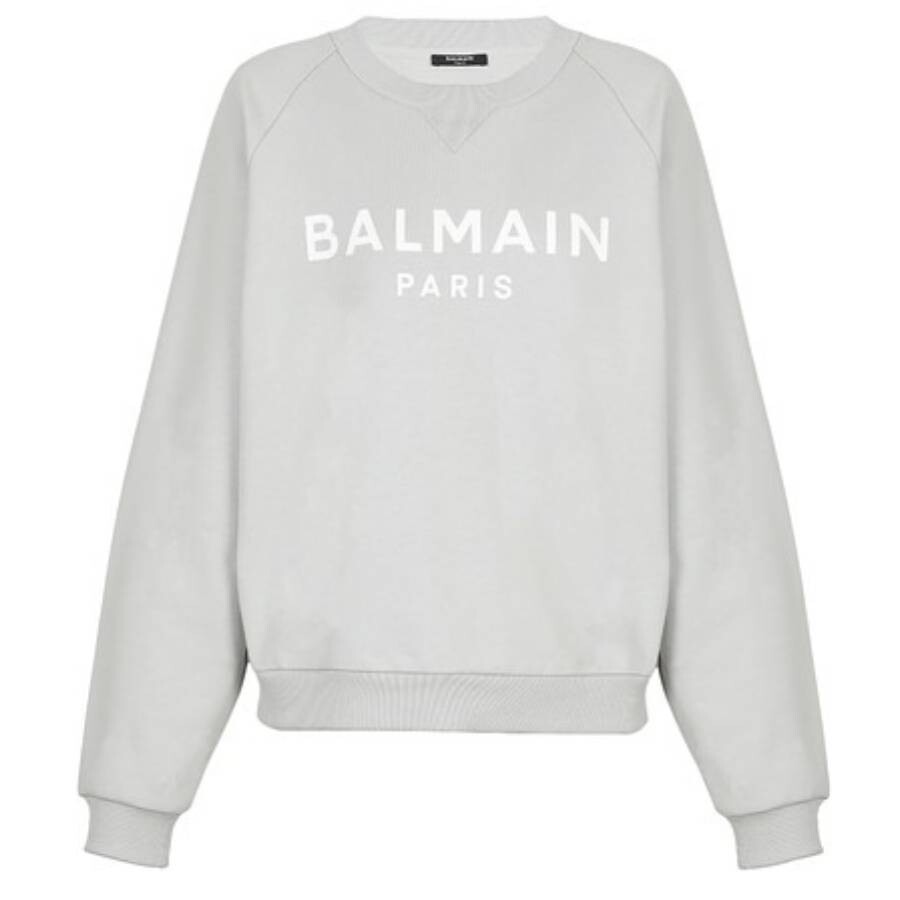 Logo Print Eco-Designed Cotton Sweatshirt, Size Small