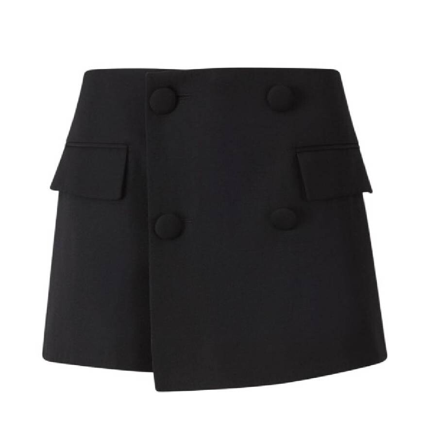 Low Rise Tweed Mini Skirt