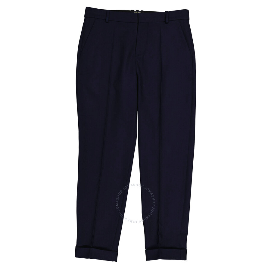Balmain Men's Marine Slim Fit Tailored Trousers