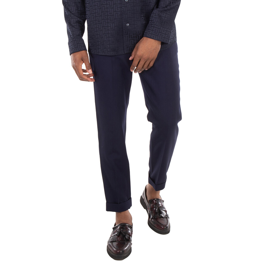 Men's Marine Slim Fit Tailored Trousers