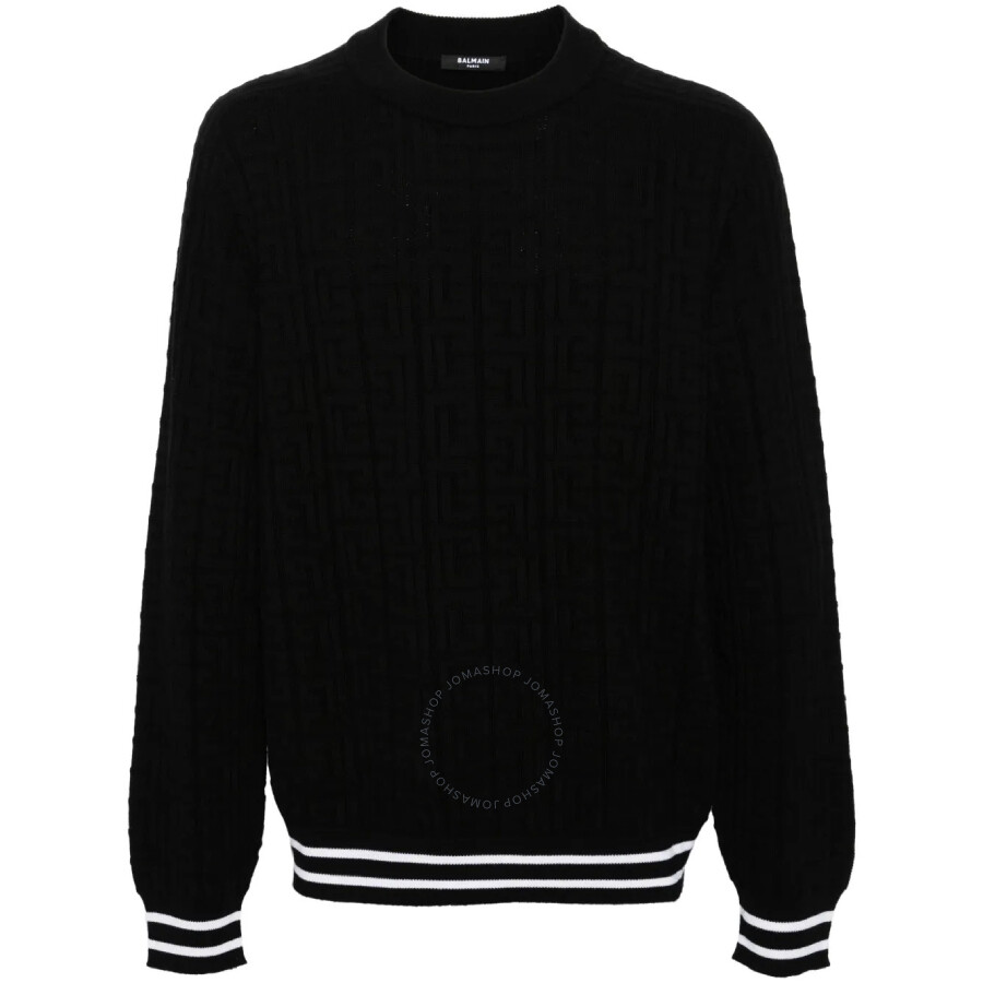 Balmain Patterned-jacquard Merino Jumper
