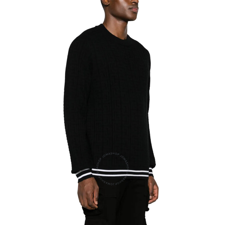 Balmain Patterned-jacquard Merino Jumper