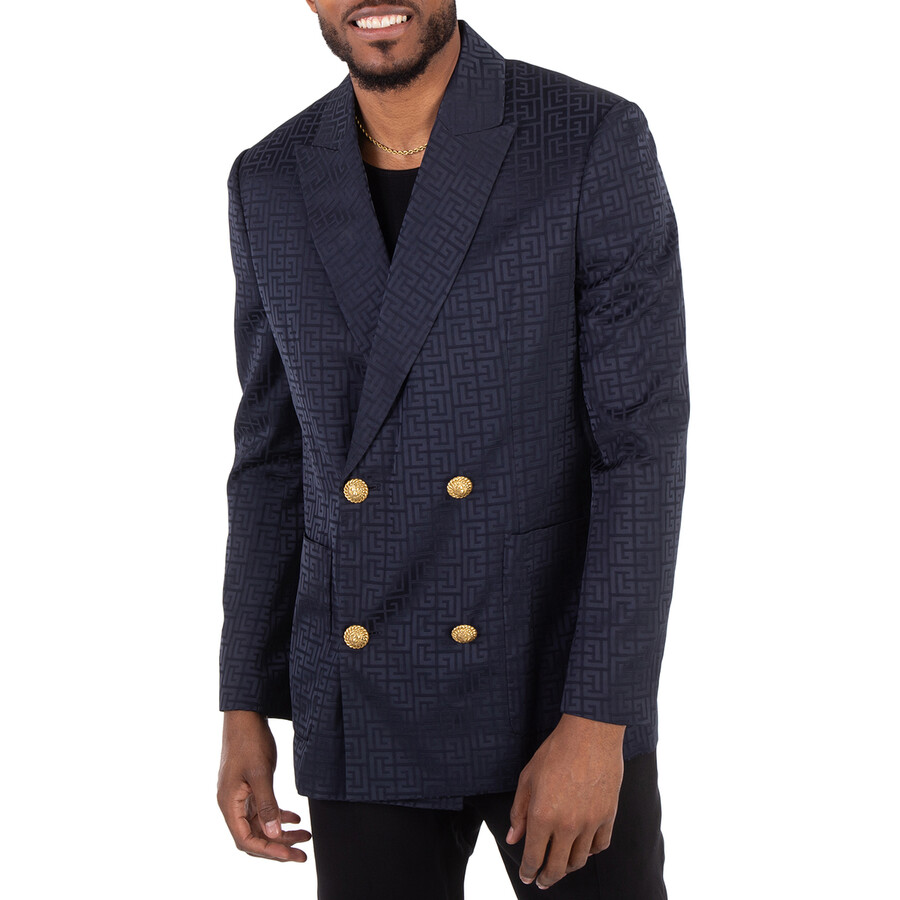 PB-Monogram Satin Blazer
