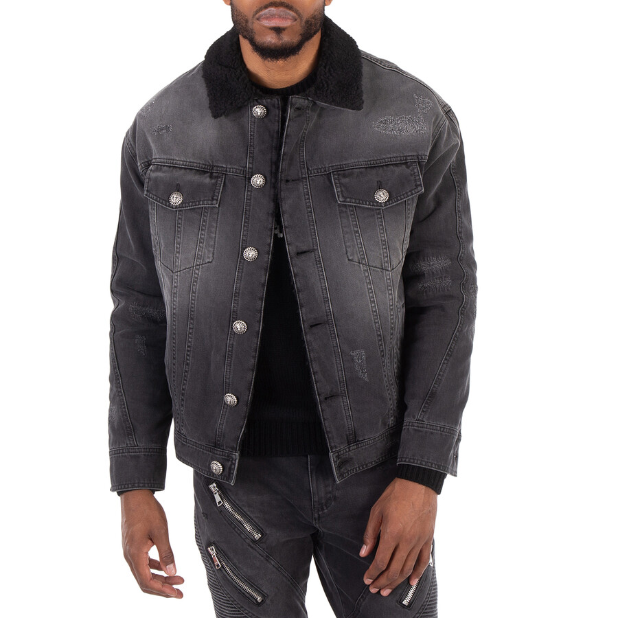 Shearling-Lining Denim Jacket