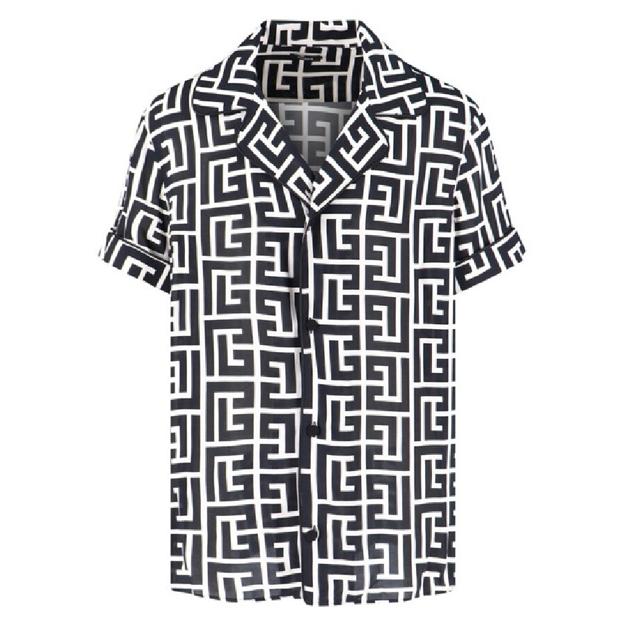 Short Sleeve Monogram Print Shirt