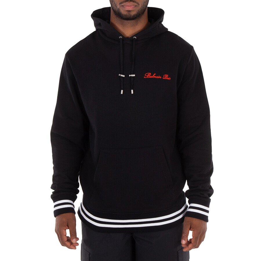 Signature-Embroidered Cotton Hoodie