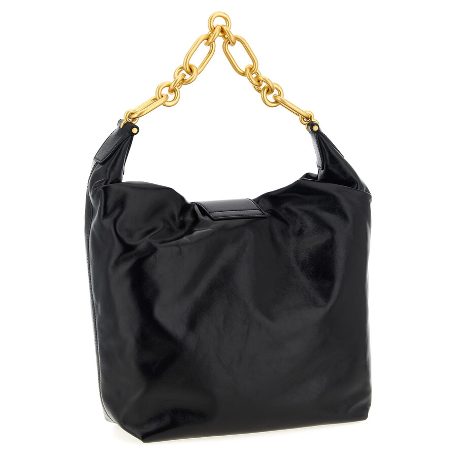 Balmain 'chain Strap Padlock Detail' Shoulder Bag In Black