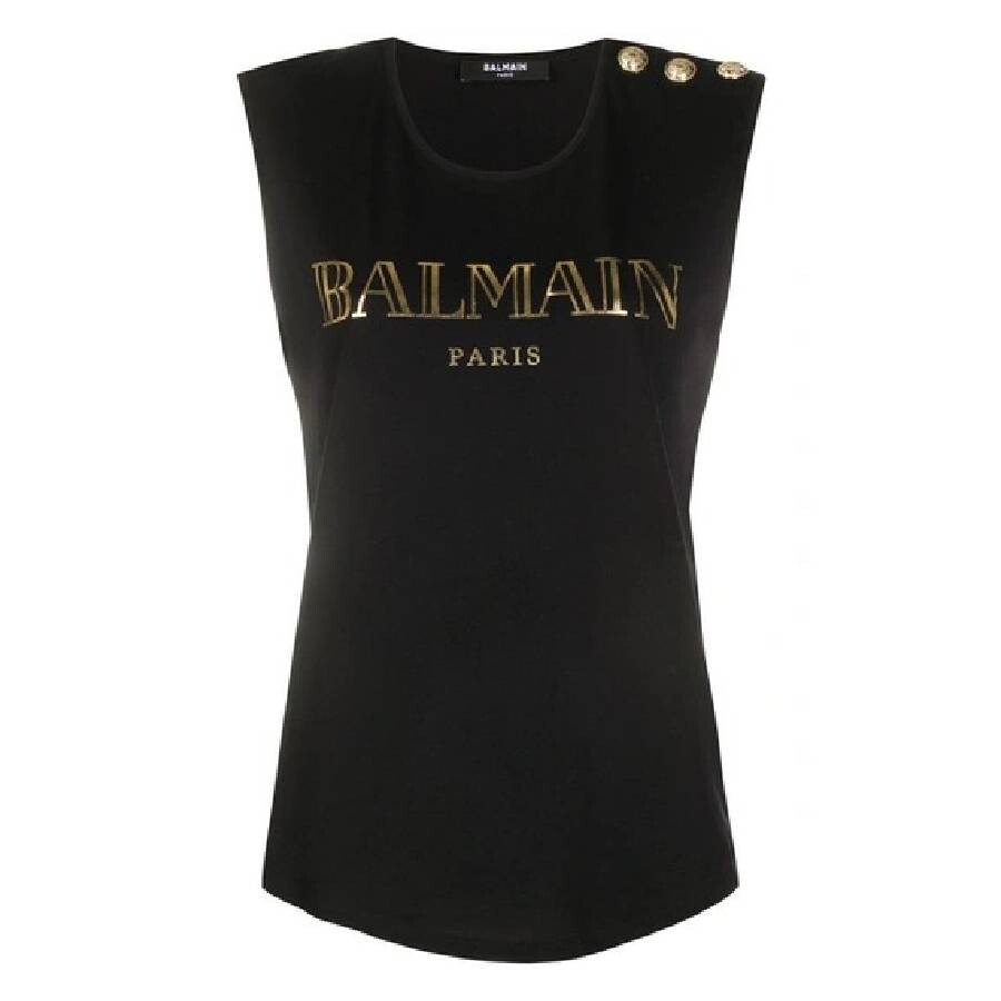 Womens Metal Button Vest