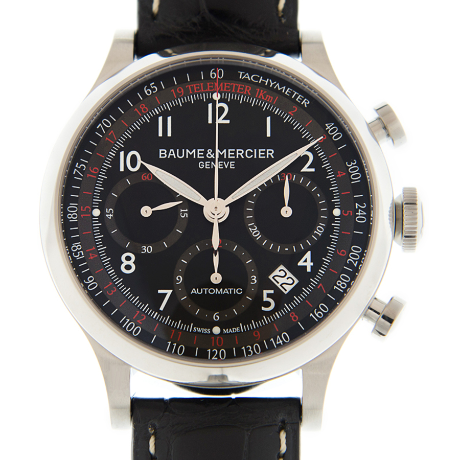 Baume et Mercier Capeland Chronograph Automatic Black Dial Unisex Watch M0A10042