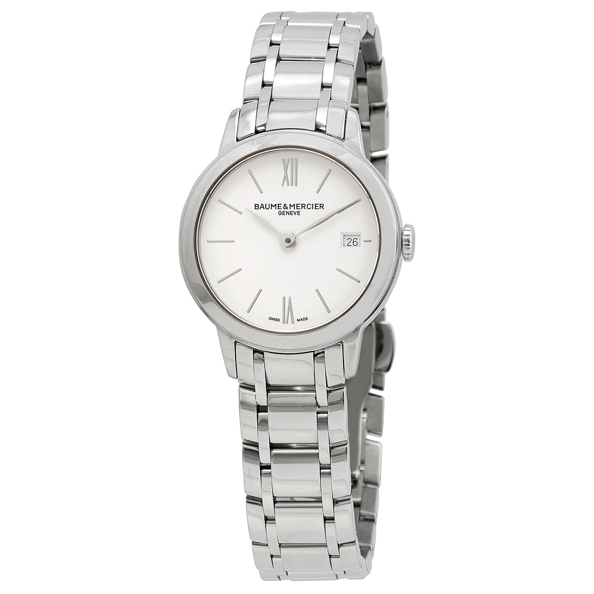 Baume et Mercier Classima Quartz White Dial Ladies Watch 10489