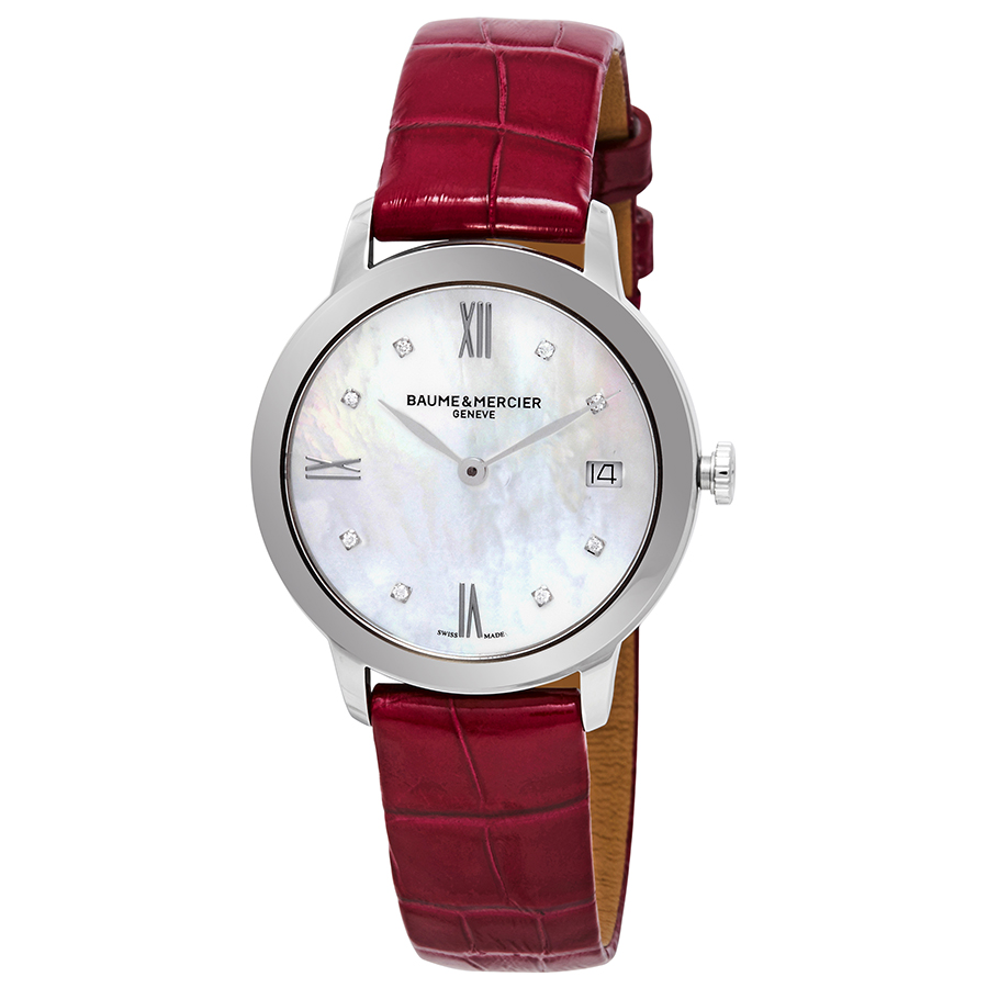 Baume et Mercier Classima White Mother of Pearl Dial Ladies Watch MOA10325