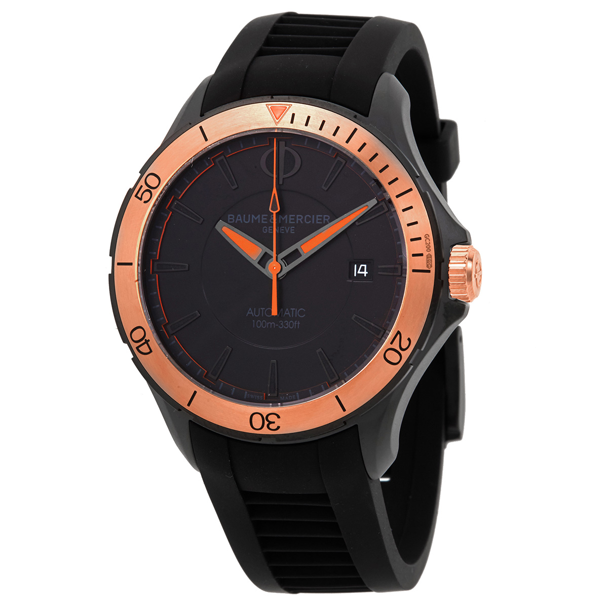 Baume et Mercier Clifton Automatic Black Dial Men's Watch M0A10425