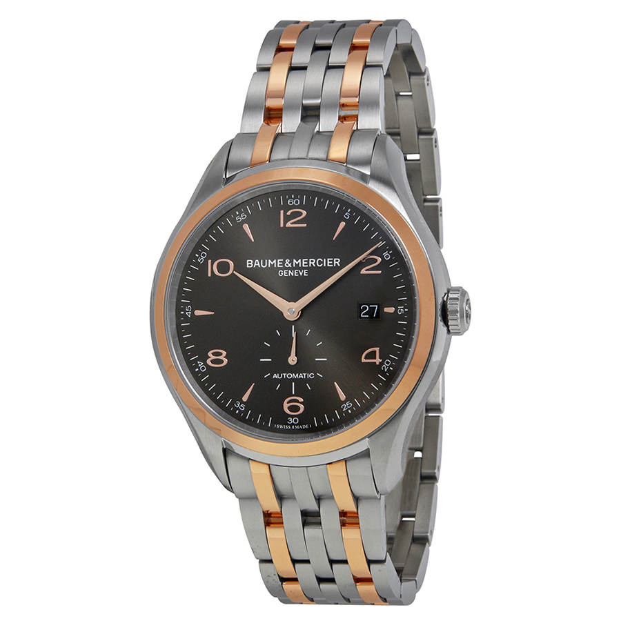 Baume Et Mercier Clifton Automatic Black Dial Two-Tone Men's Watch 10210