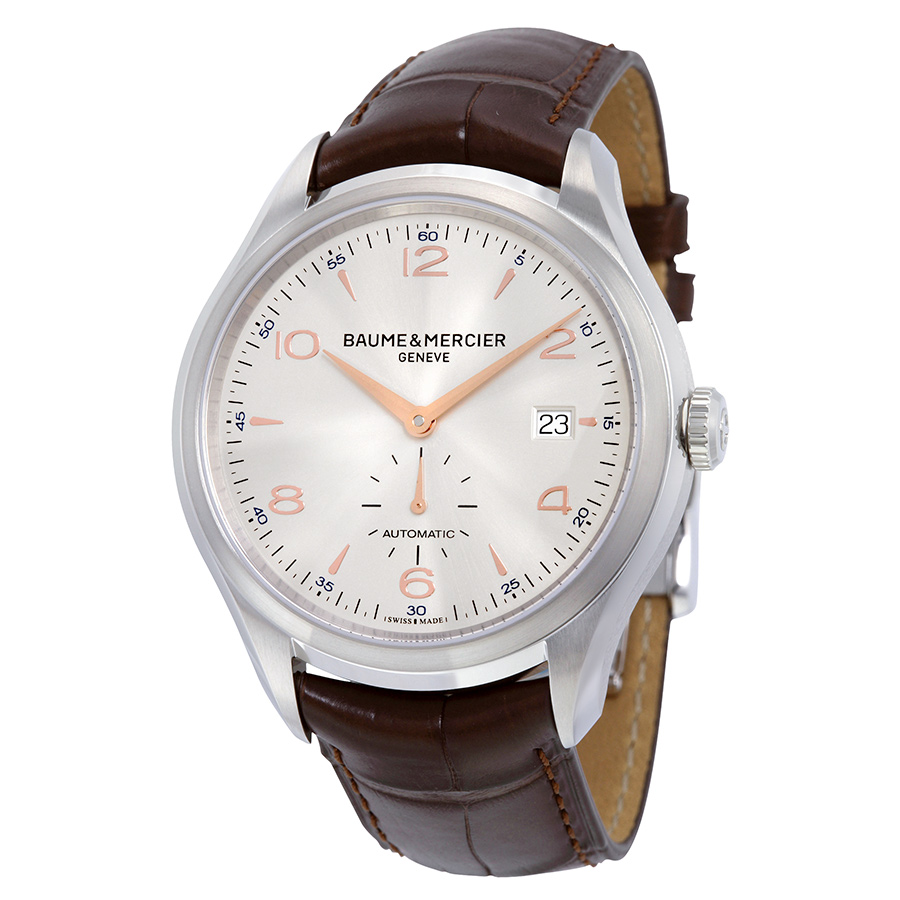 Baume \u0026 Mercier Clifton 10099 Steel Watch Silver Dial Automatic Watch