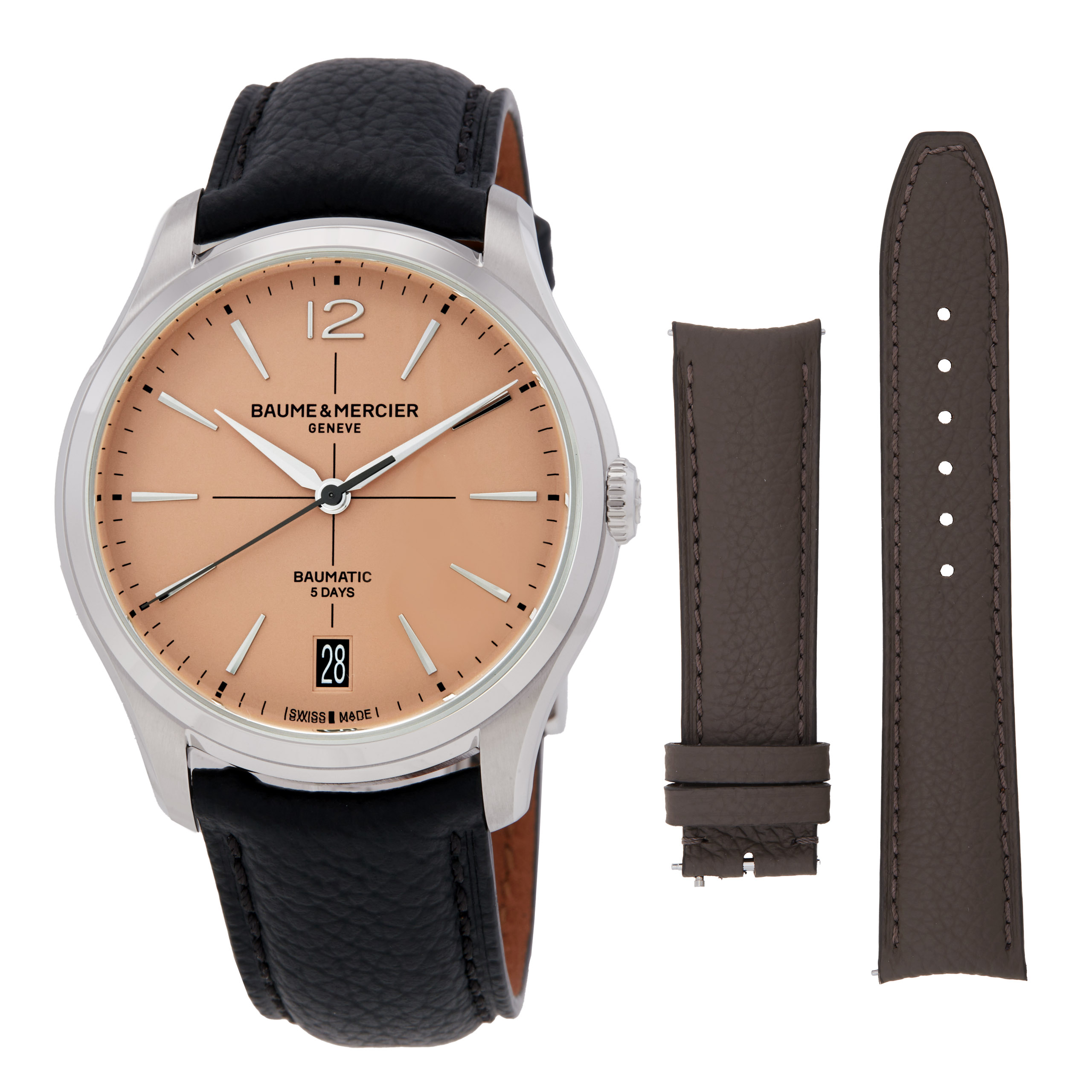 Baume et Mercier Clifton Automatic Salmon Dial Men's Watch