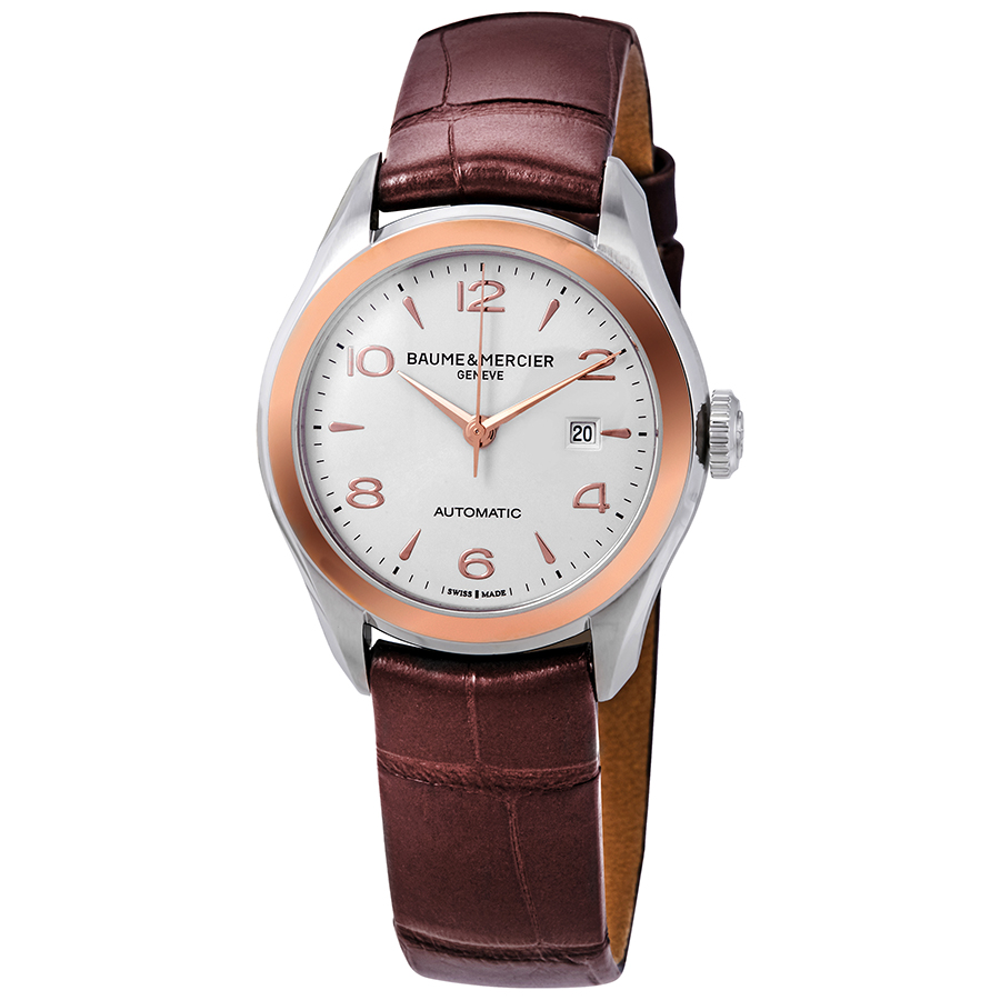 Baume et Mercier Clifton Automatic Silver Dial Ladies Watch 10208