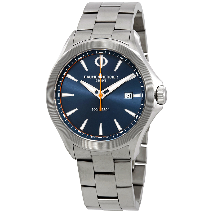 Baume et Mercier Clifton Blue Dial Men's Watch 10413
