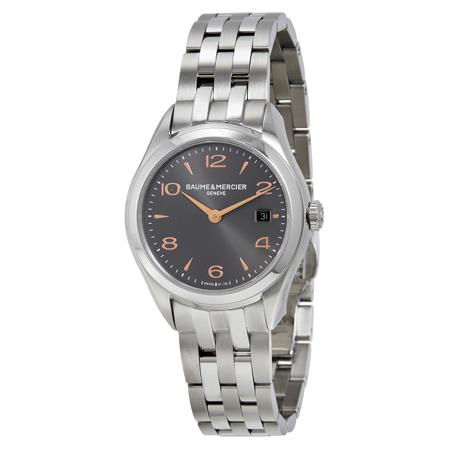Baume et Mercier Clifton Grey Dial Stainless Steel Ladiess Watch10209 A10209