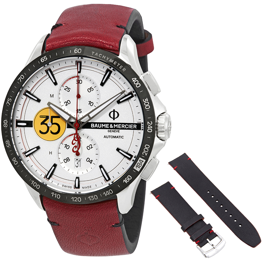 Baume et Mercier Limited Edition Clifton Chronograph Automatic Silver Dial Men's Watch 10404