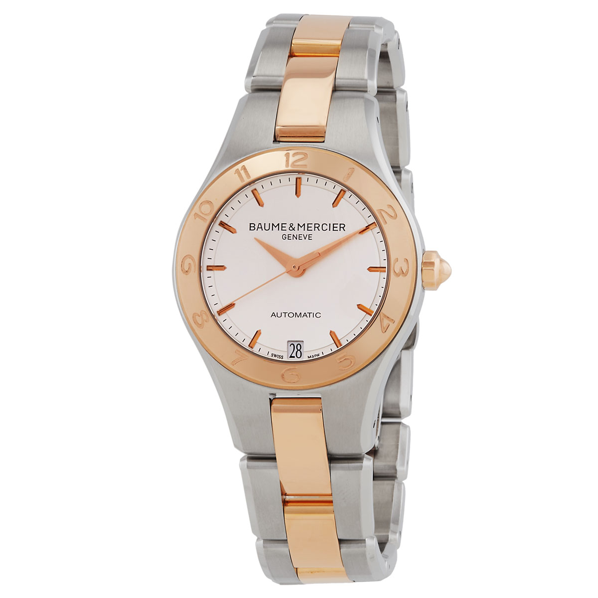 Baume et Mercier Linea Automatic White Dial Ladies Watch 10073
